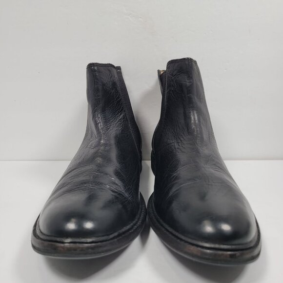 UGG Leif Chelsea Men's Black Leather Boots 1009232 US Size 11 - Picture 3 of 8